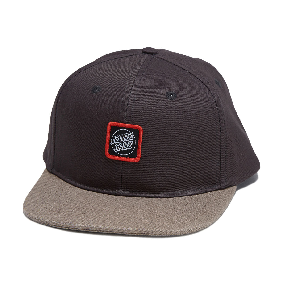 Santa Cruz Cruz Label Snapback Hat - Black/Saddle image 1