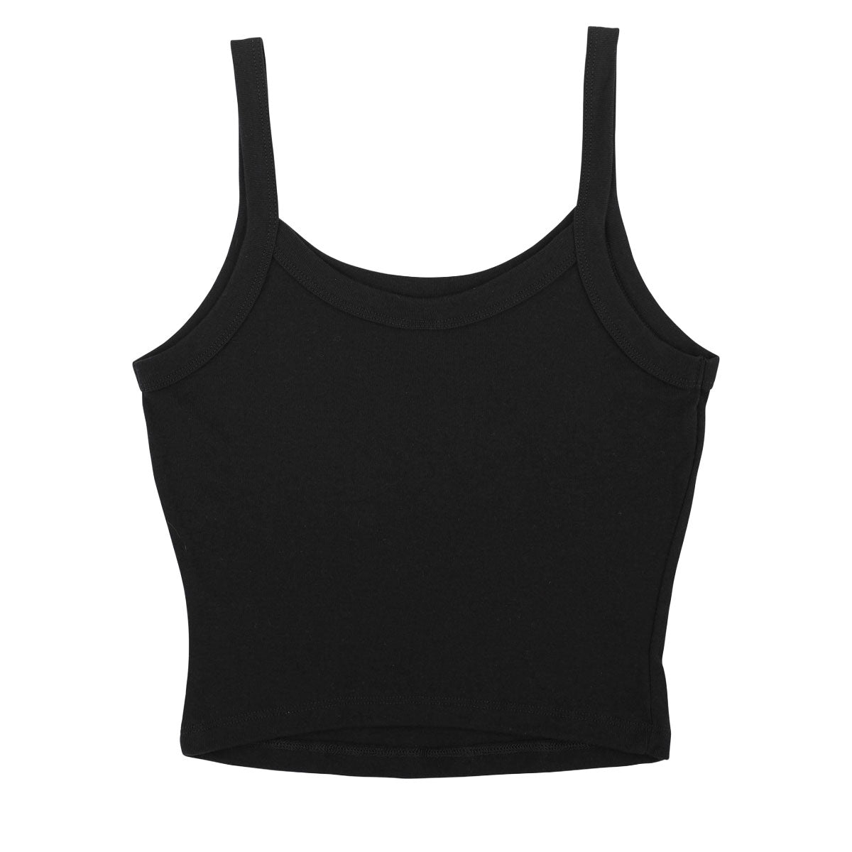 Santa Cruz Womens Opus Dot Stripes Front Crop Tank Top - Solid Black Blend image 2