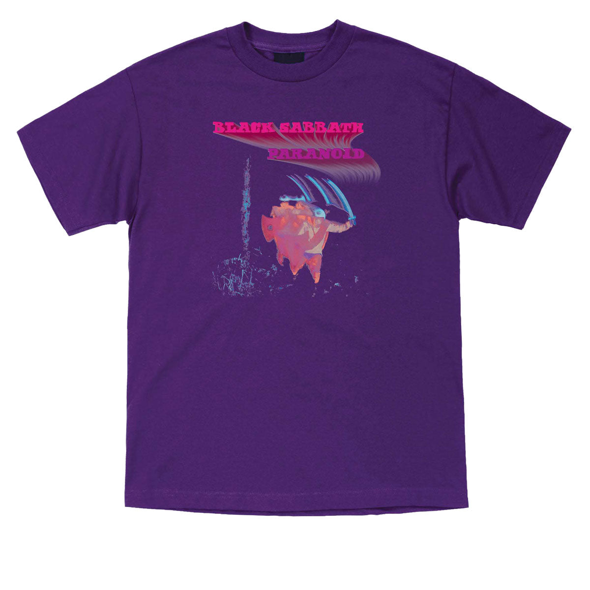 OJ x Black Sabbath Paranoid OJ T-Shirt - Purple image 1