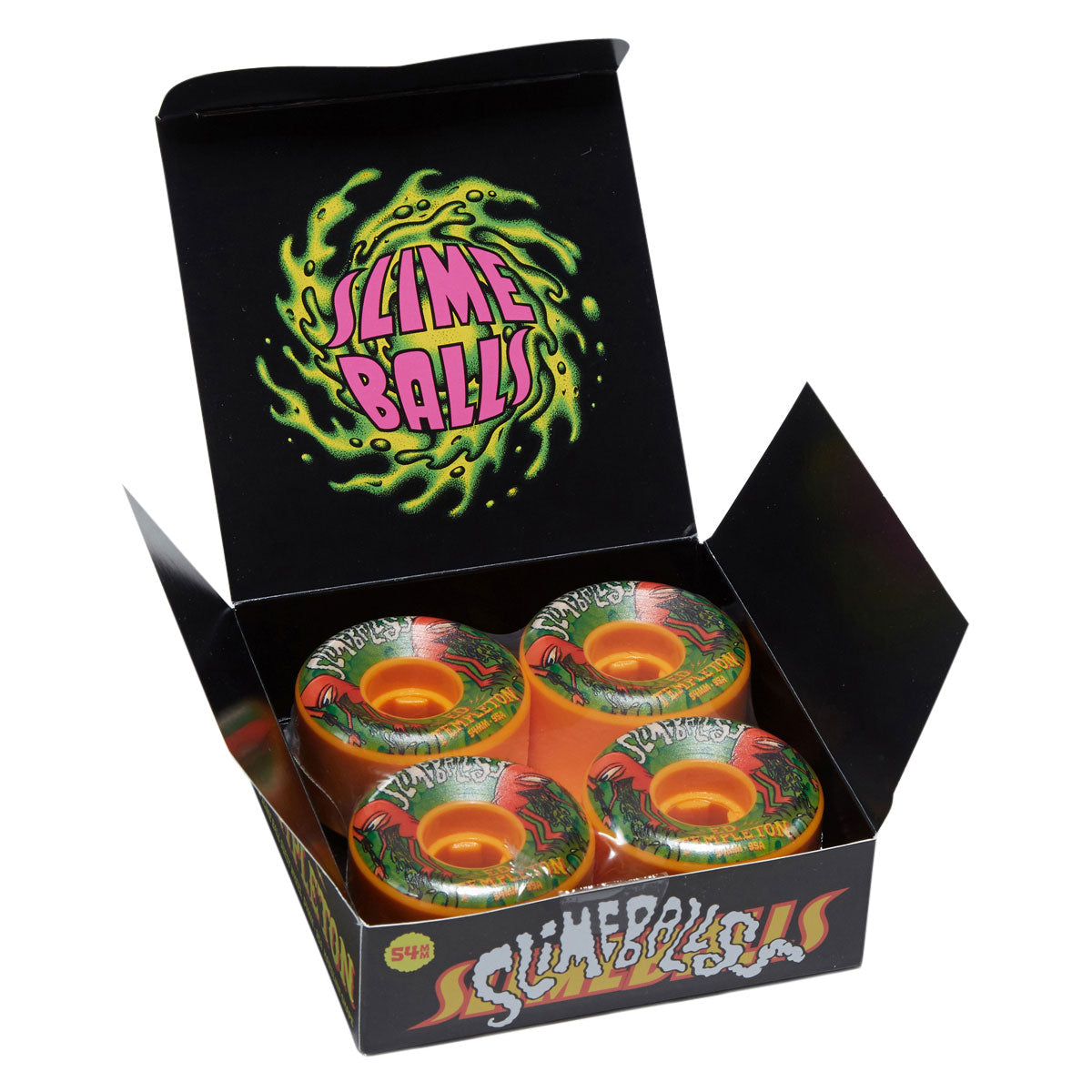 Slime Balls Ed Templeton Vomit Mini Hardline 95a Skateboard Wheels - Orange - 54mm image 4