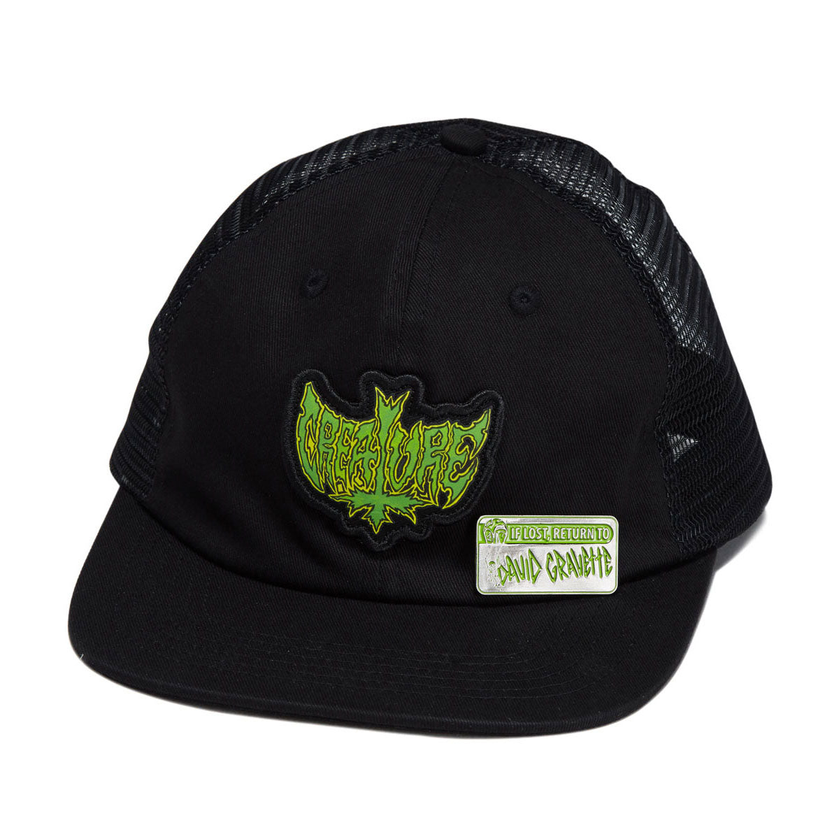 Creature Gravette Hippie Skull 20th Snapback Hat - Black image 1