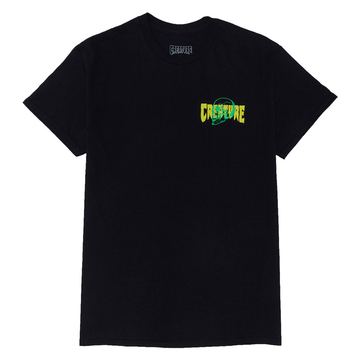 Creature Spiral Skull T-Shirt - Black image 2