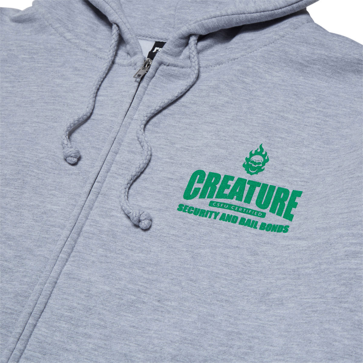 Creature Security Service Zip Hoodie - Grey Heather image 3