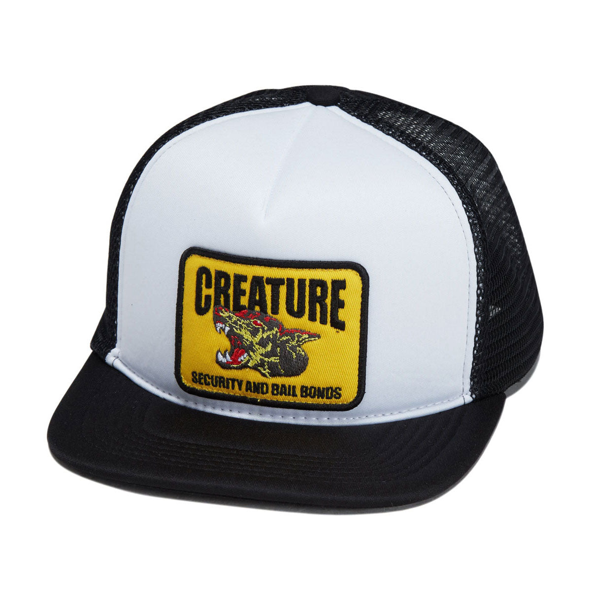 Creature Security Service Snapback Hat - White/Black image 1