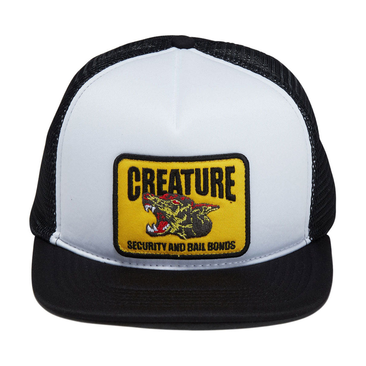 Creature Security Service Snapback Hat - White/Black image 3