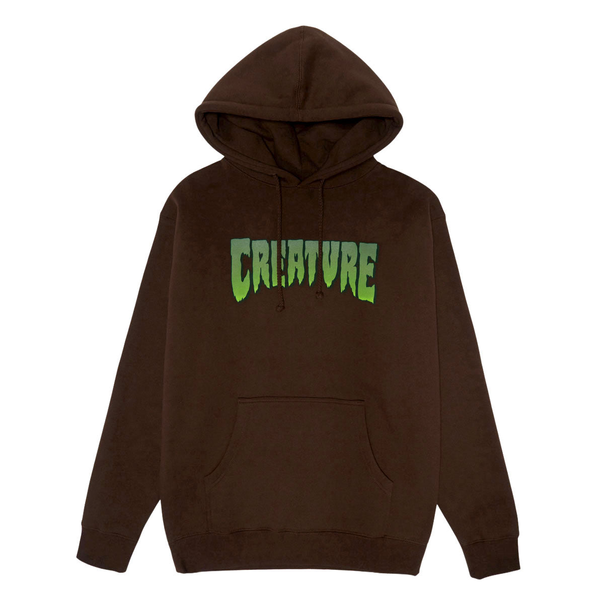 Creature Logo Hoodie - Brown/Green image 1