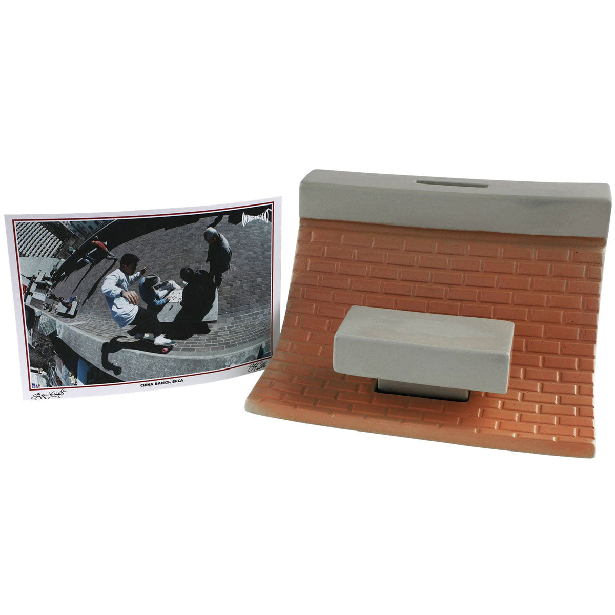Independent LPR China Bank Coin Bank - Cement image 1