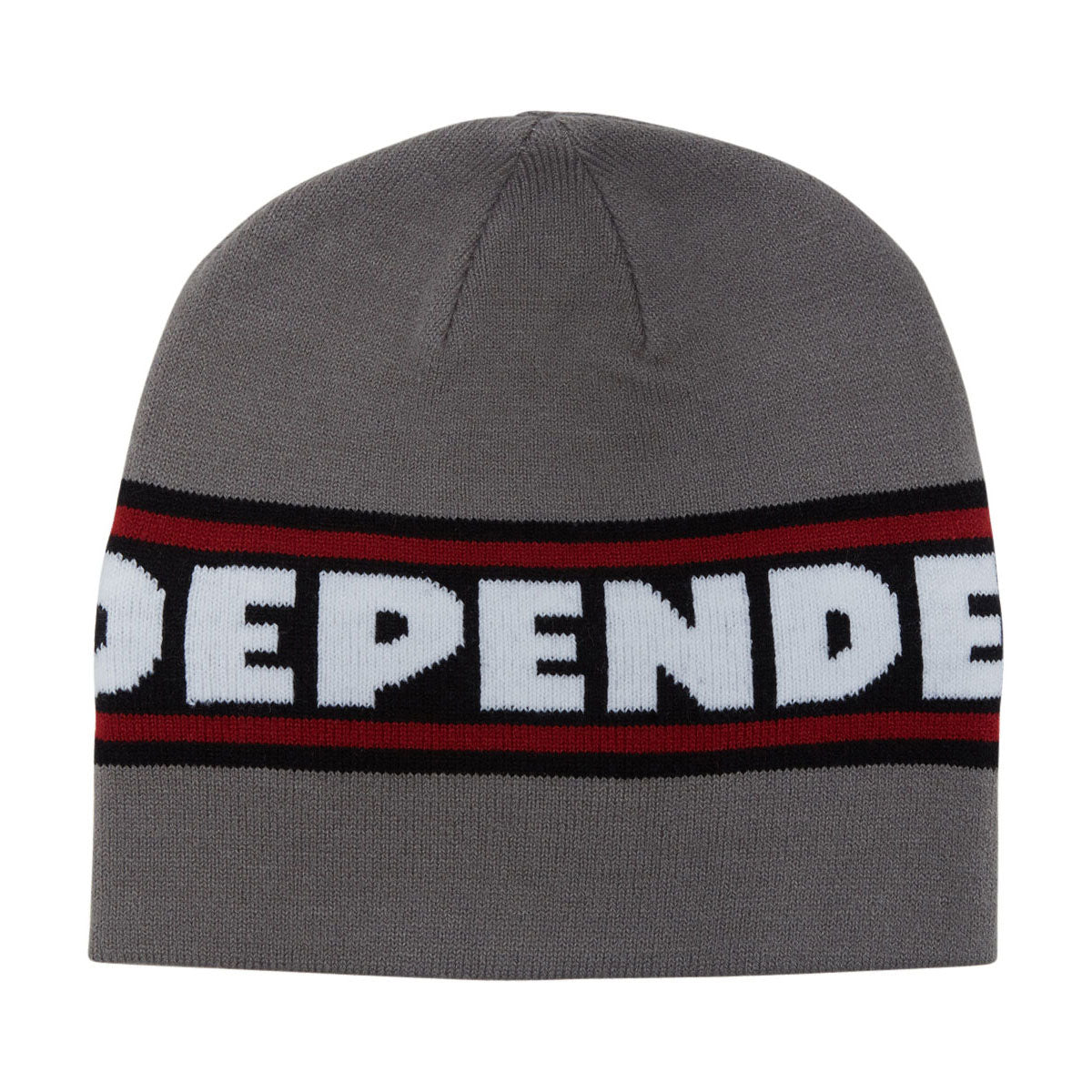 Independent Bar Logo Skull Beanie - Grey image 1