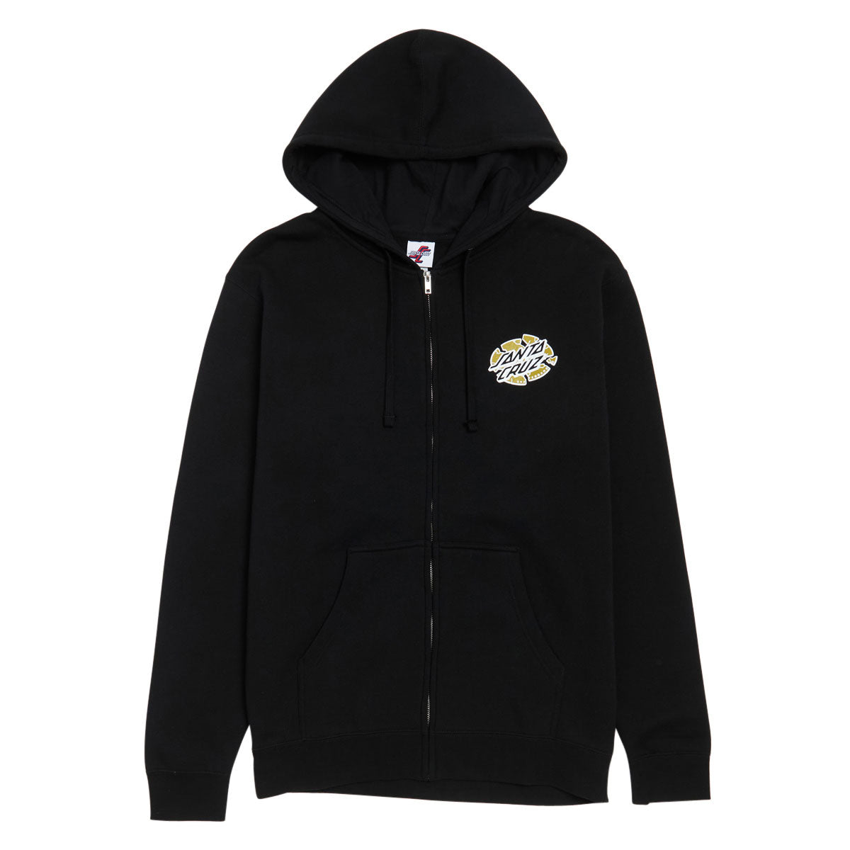 Santa Cruz Grabke Exploding Dot Zip Hoodie - Black image 1