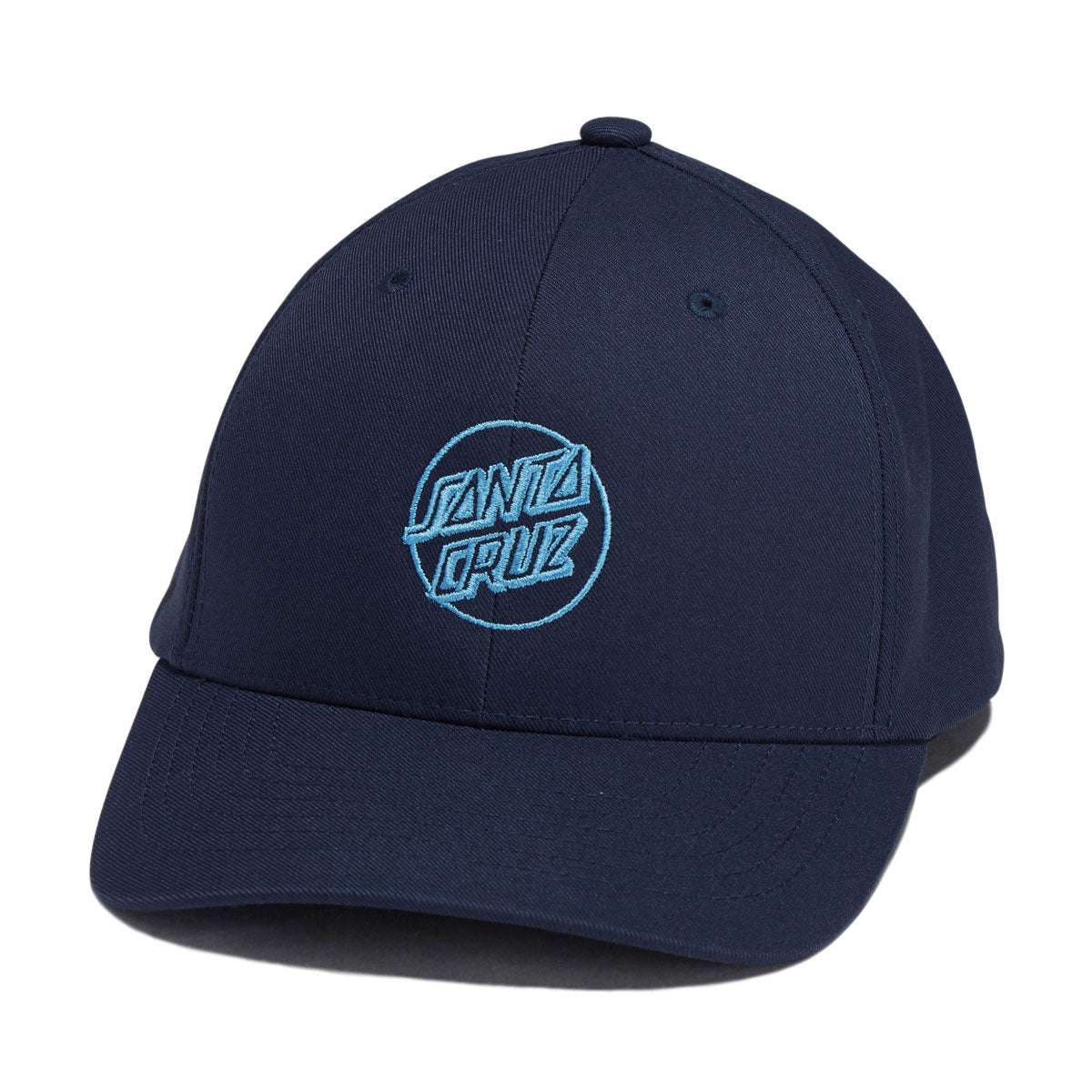 Santa Cruz Opus Dot Snapback Hat - Navy Storm Blue image 1