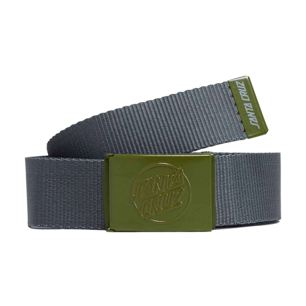 Santa Cruz Opus Dot Web Belt - Grey/Army image 1