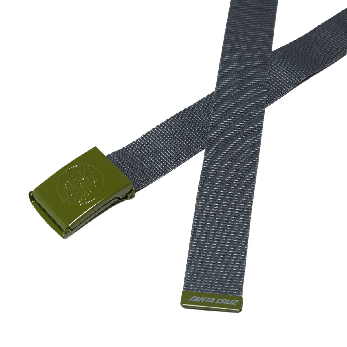 Santa Cruz Opus Dot Web Belt - Grey/Army image 2
