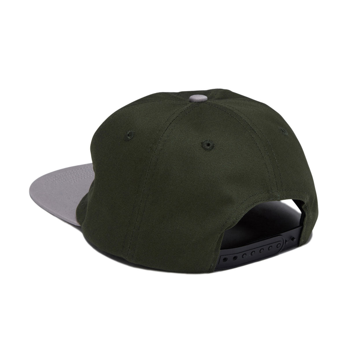 Santa Cruz Pay Off Stack Strip Snapback Hat - Forest/Grey image 2