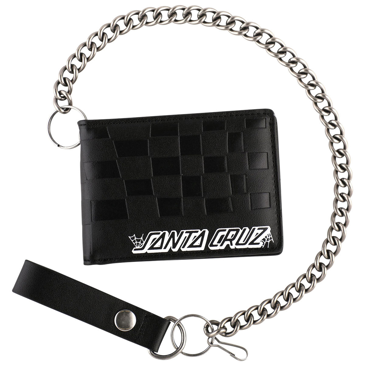 Santa Cruz Check Web Strip Chain Wallet - Black image 2
