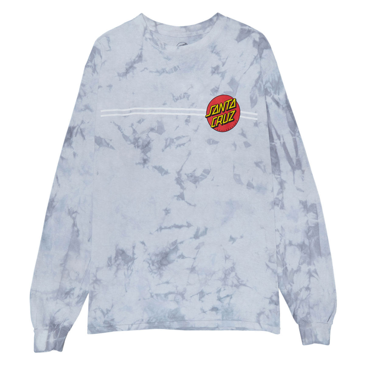 Santa Cruz Classic Dot Long Sleeve T-Shirt - Crystal Silver image 1