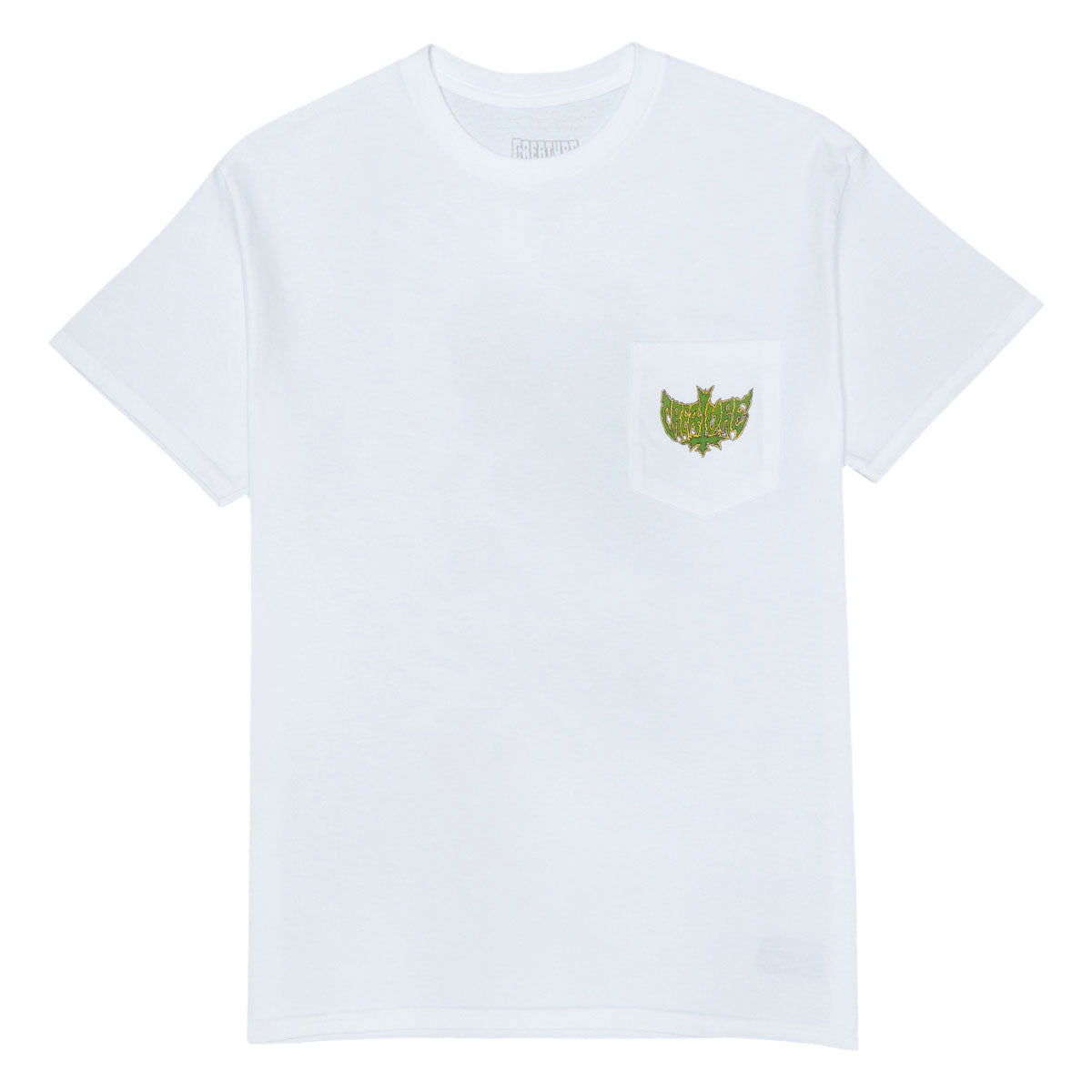 Creature Gravette Hippie Skull 20th Pocket T-Shirt - White image 2