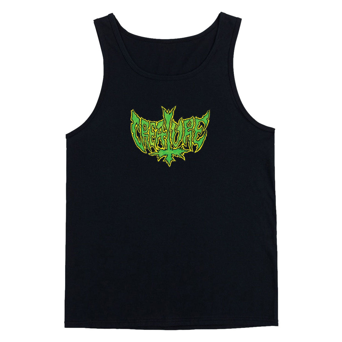 Creature Gravette Hippie Skull 20th Tank Top - Black image 1