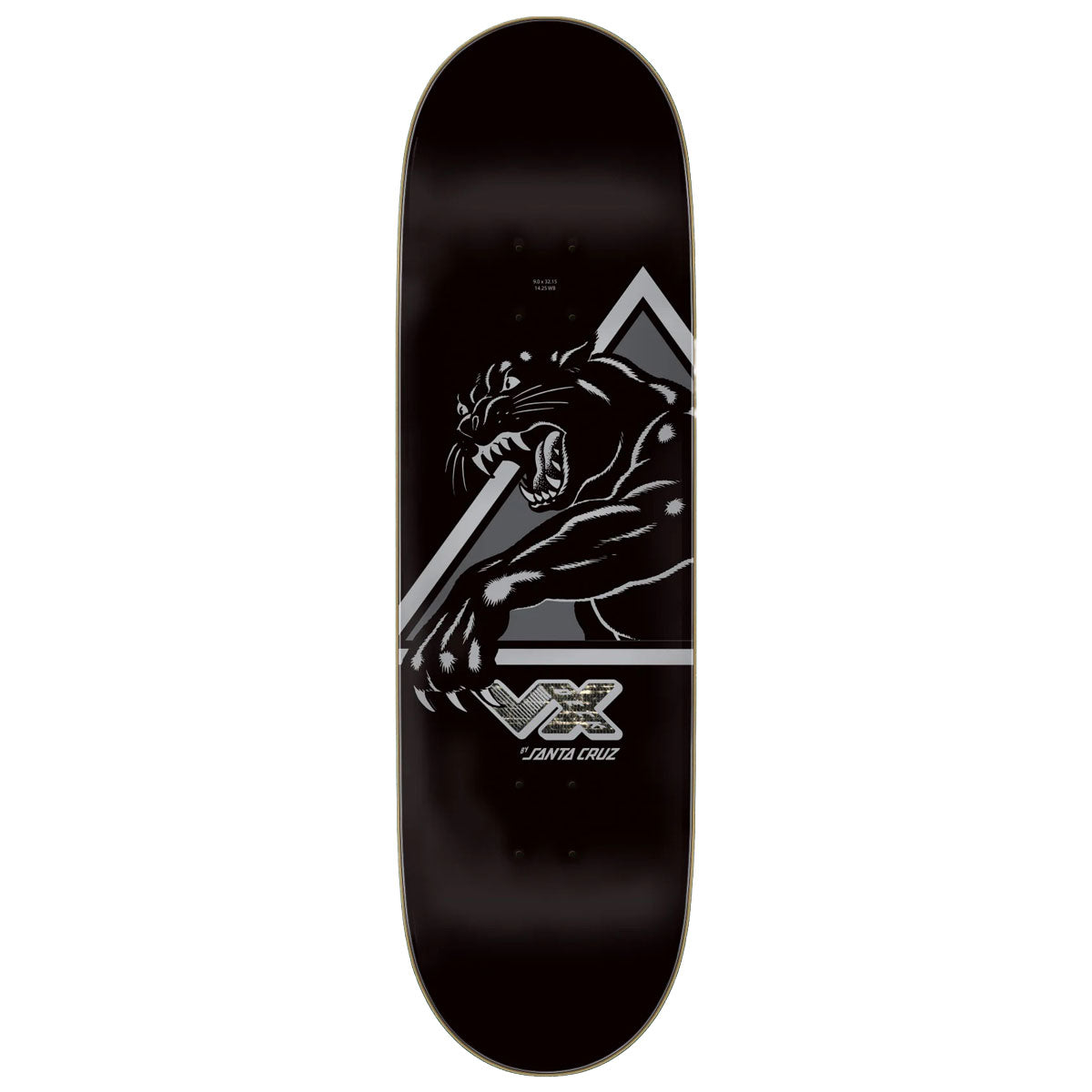 Santa Cruz Natas Shattered Panther VX Skateboard Deck - 9.00