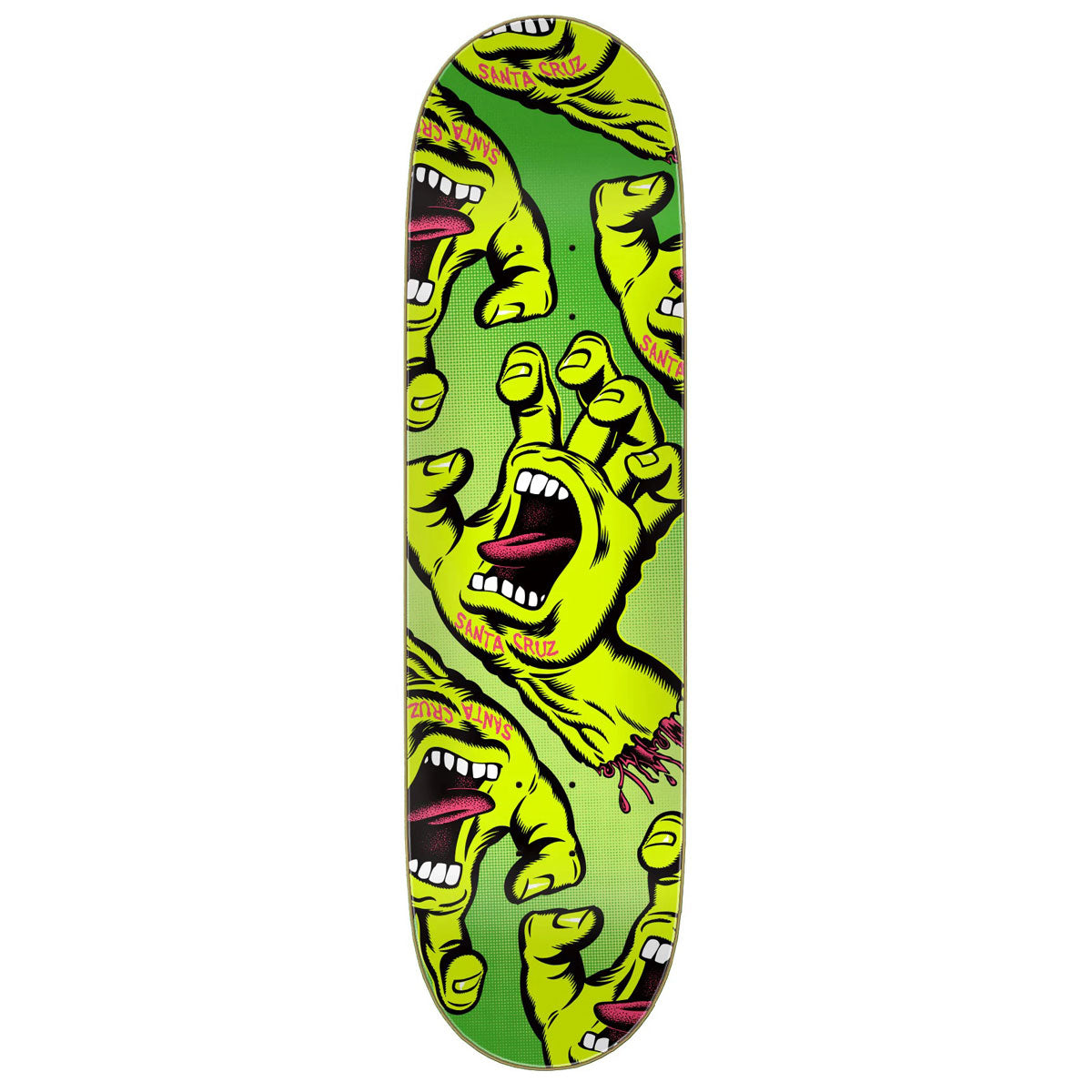 Santa Cruz Crowded Hand Skateboard Deck - 8.50