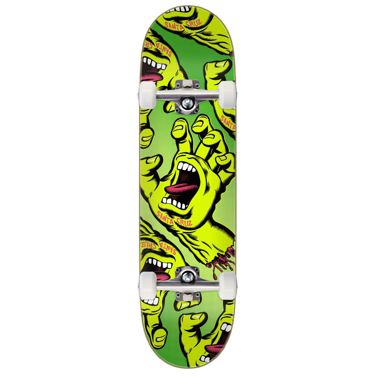 Santa Cruz Crowded Hand Skateboard Complete - 8.50