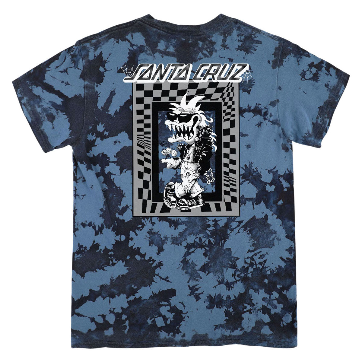 Santa Cruz Check Gremlin T-Shirt - Iced Navy image 1