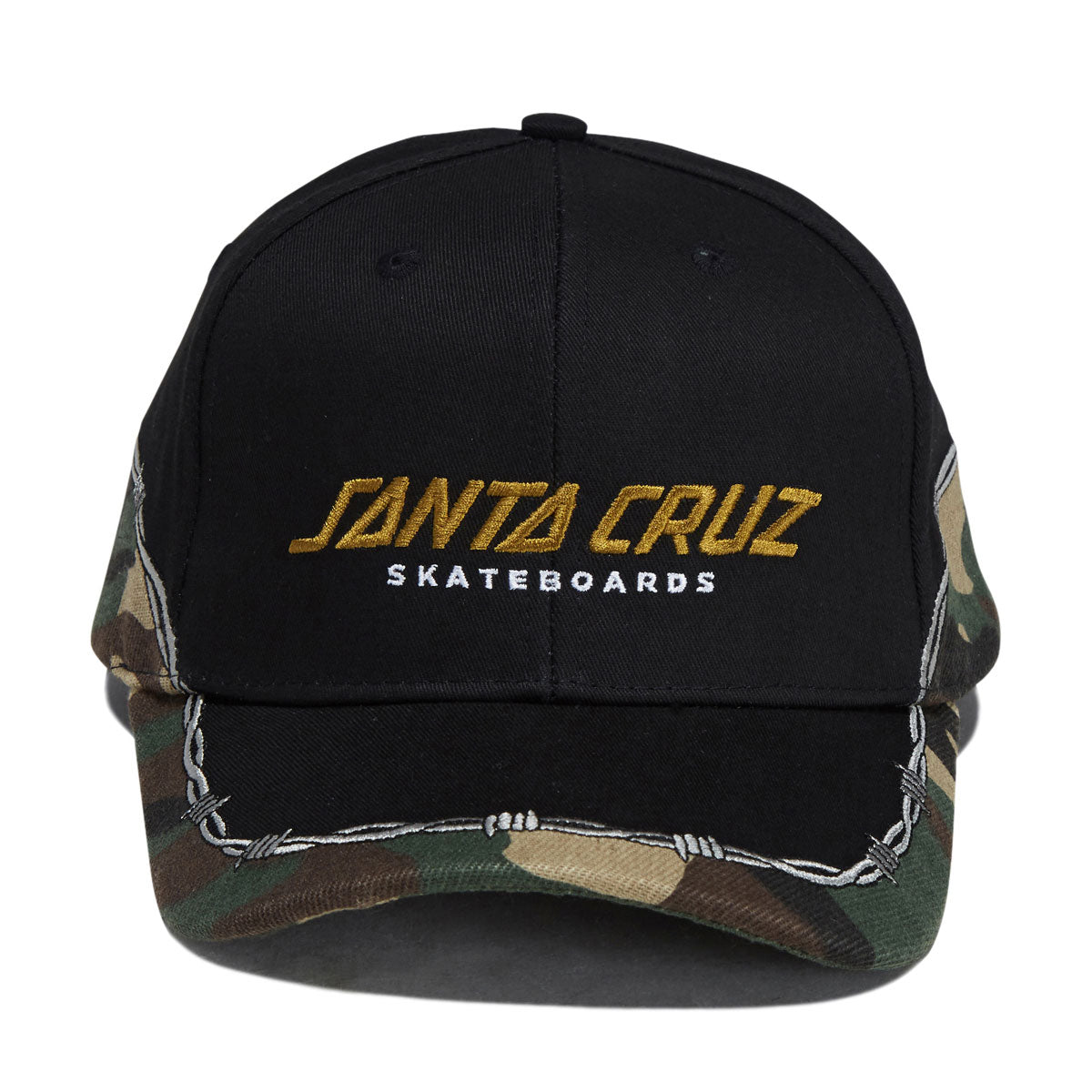 Santa Cruz Spot Snapback Hat - Black Camo image 5