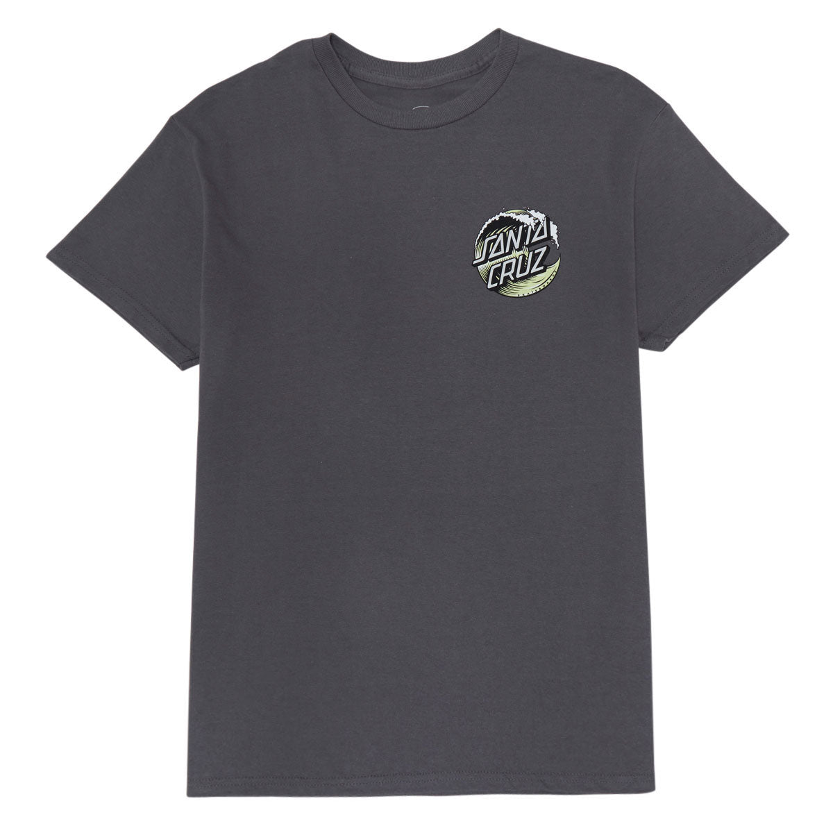 Santa Cruz Wave Dot T-Shirt - Charcoal/Pistachio image 2