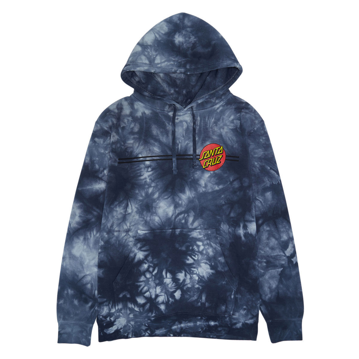 Santa Cruz Classic Dot Hoodie - Tie Dye Navy image 1
