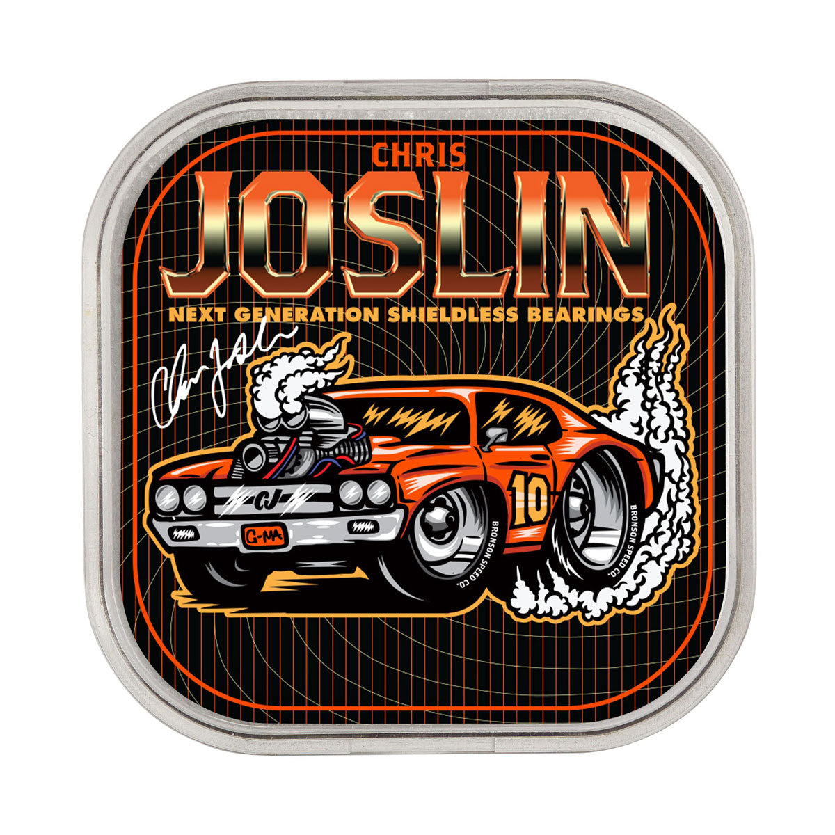 Bronson Chris Joslin Pro 6 Ball Raw Bearings - Orange image 1