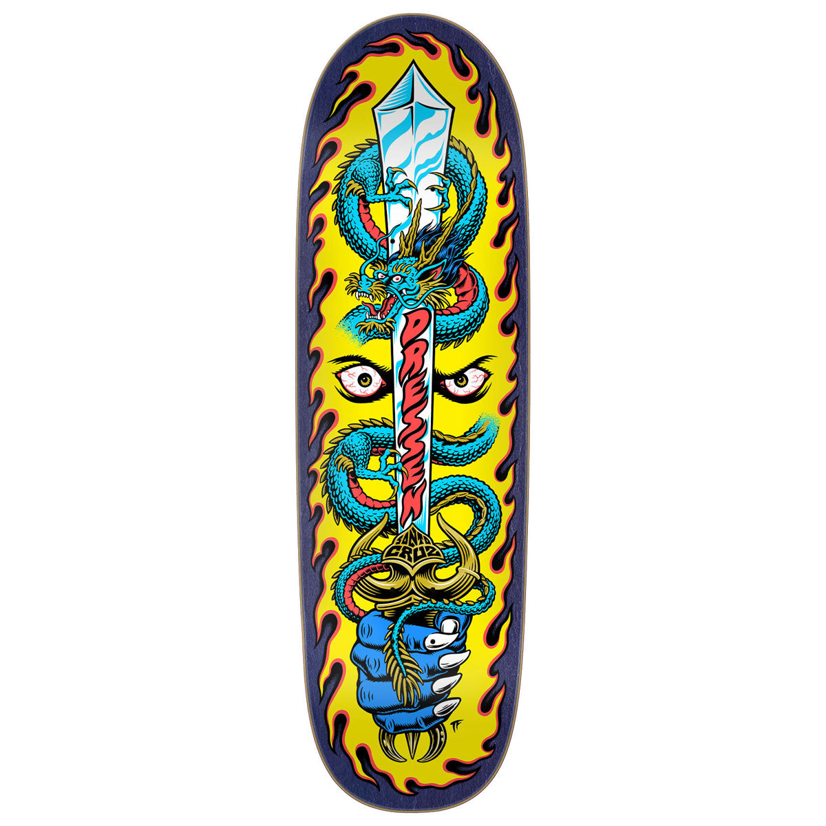 Santa Cruz Dressen Sword Pro Shaped Skateboard Deck - 9.25