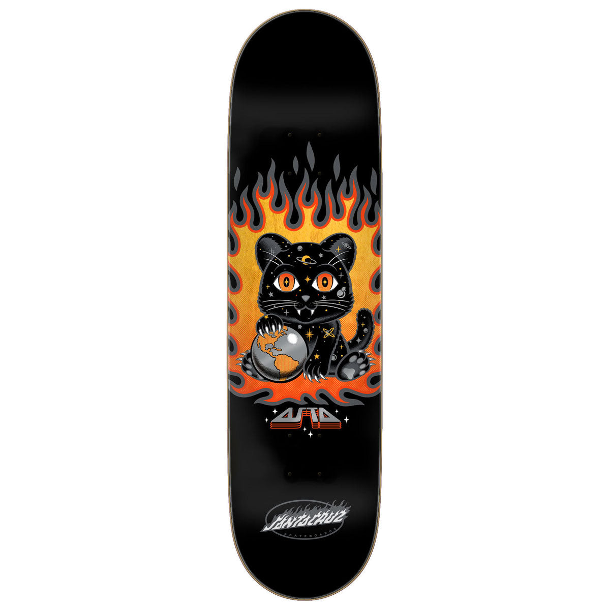 Santa Cruz Asta Space Kitten Twin Pro Skateboard Deck - 8.20
