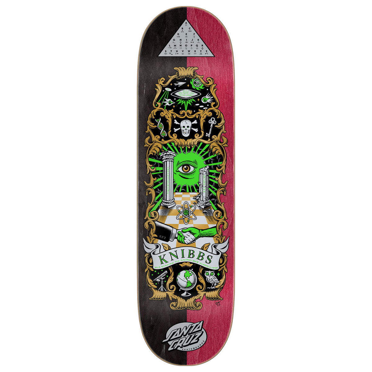 Santa Cruz Knibbs Cryptic II Pro Skateboard Deck - 8.50