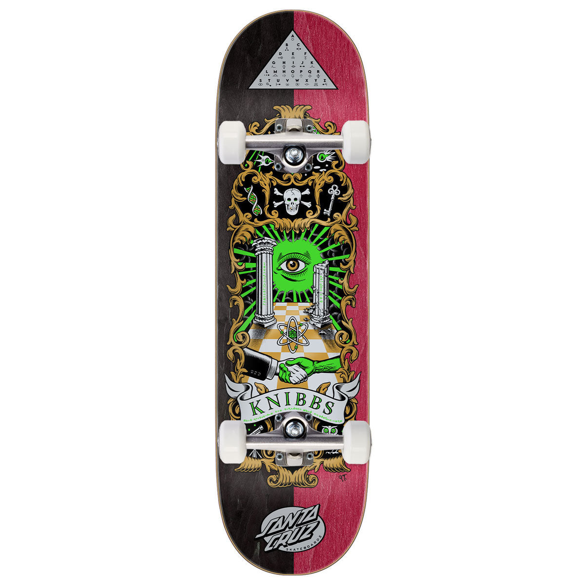 Santa Cruz Knibbs Cryptic II Pro Skateboard Complete - 8.50