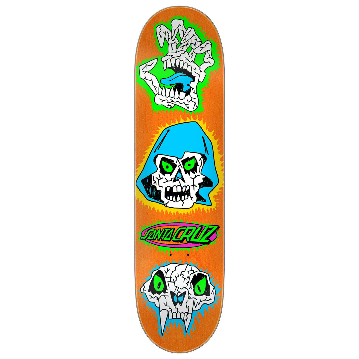Santa Cruz Scribble Head FeelBase Skateboard Deck - 7.75