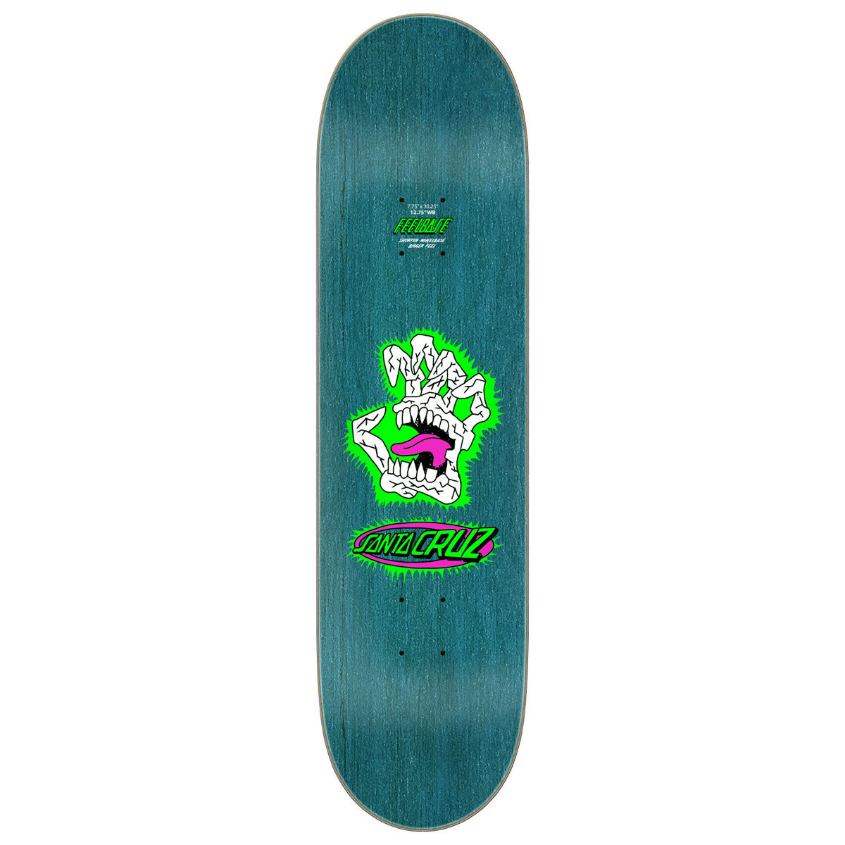 Santa Cruz Scribble Head FeelBase Skateboard Deck - 7.75
