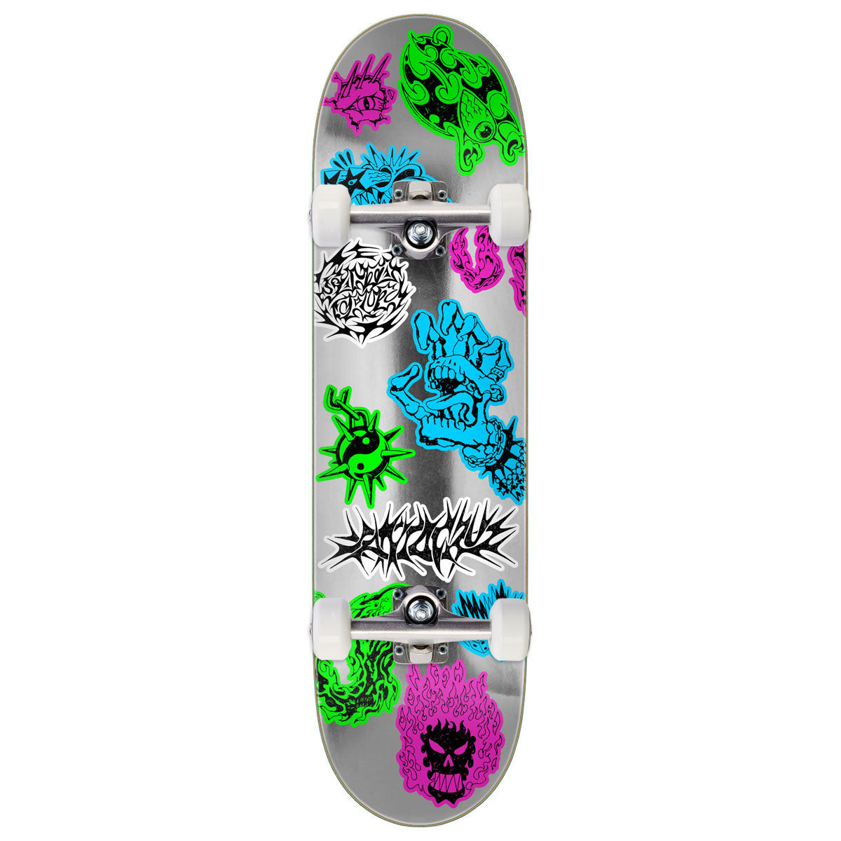 Santa Cruz Scribble Flash FeelBase Skateboard Complete - 8.00