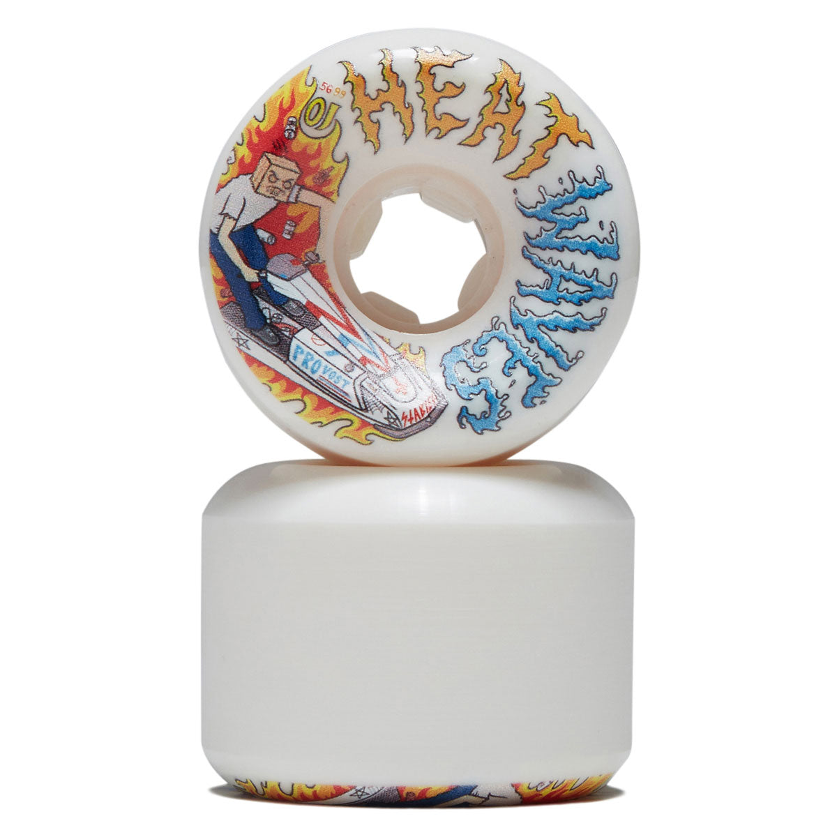 OJ Collin Provost Elite Full Combo 99a Skateboard Wheels - White - 56mm image 2