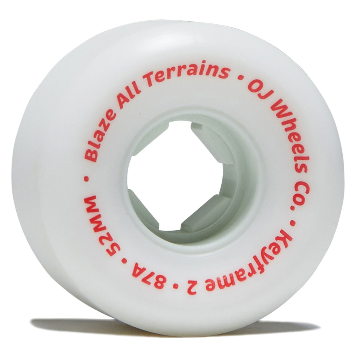 OJ Keyframe 2 87a Skateboard Wheels - White - 52mm image 1