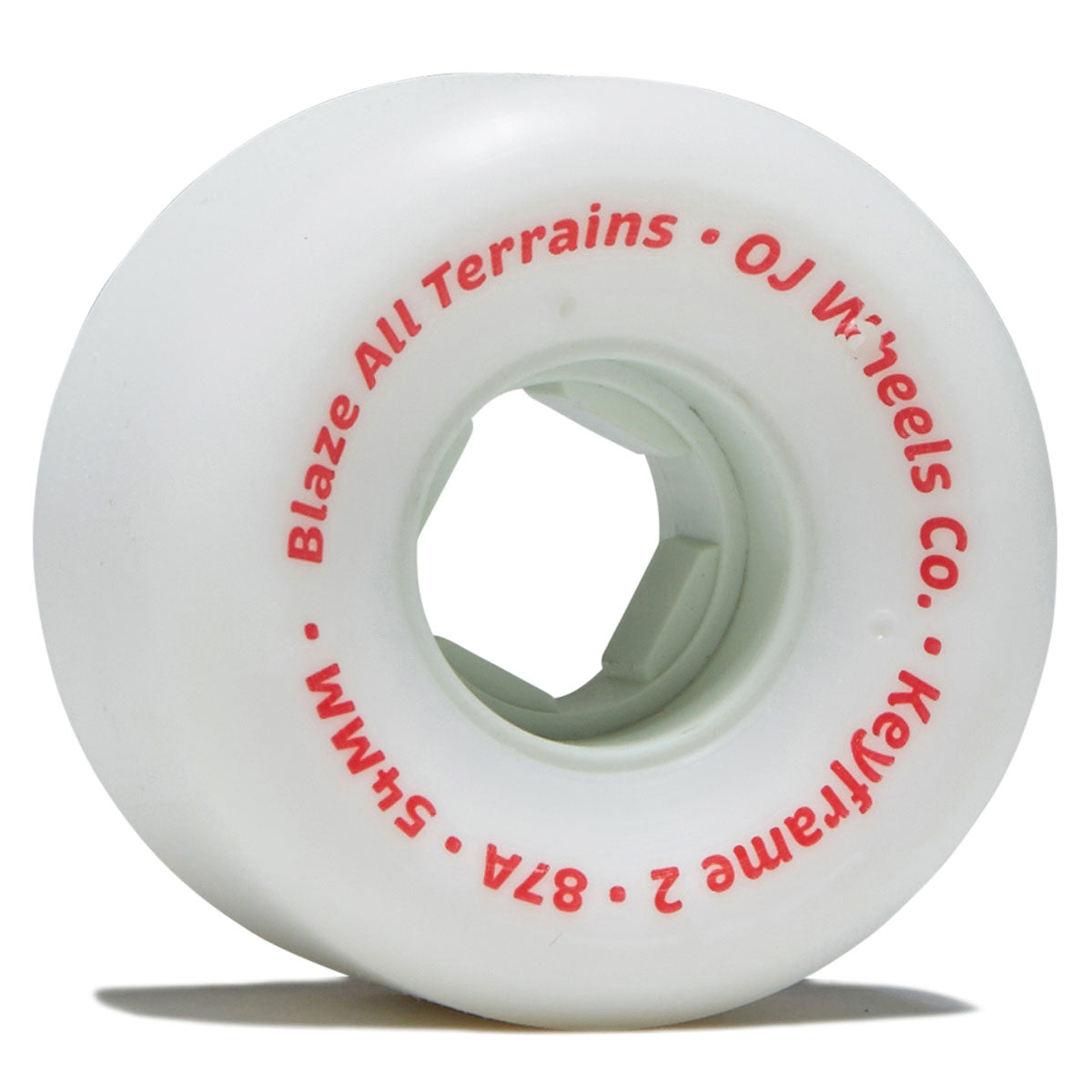 OJ Keyframe 2 87a Skateboard Wheels - White - 54mm image 1