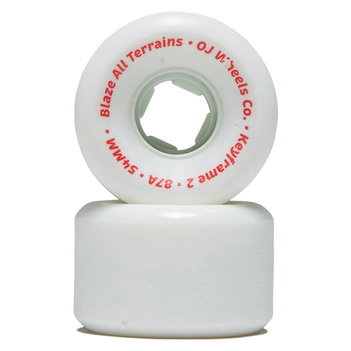 OJ Keyframe 2 87a Skateboard Wheels - White - 54mm image 2