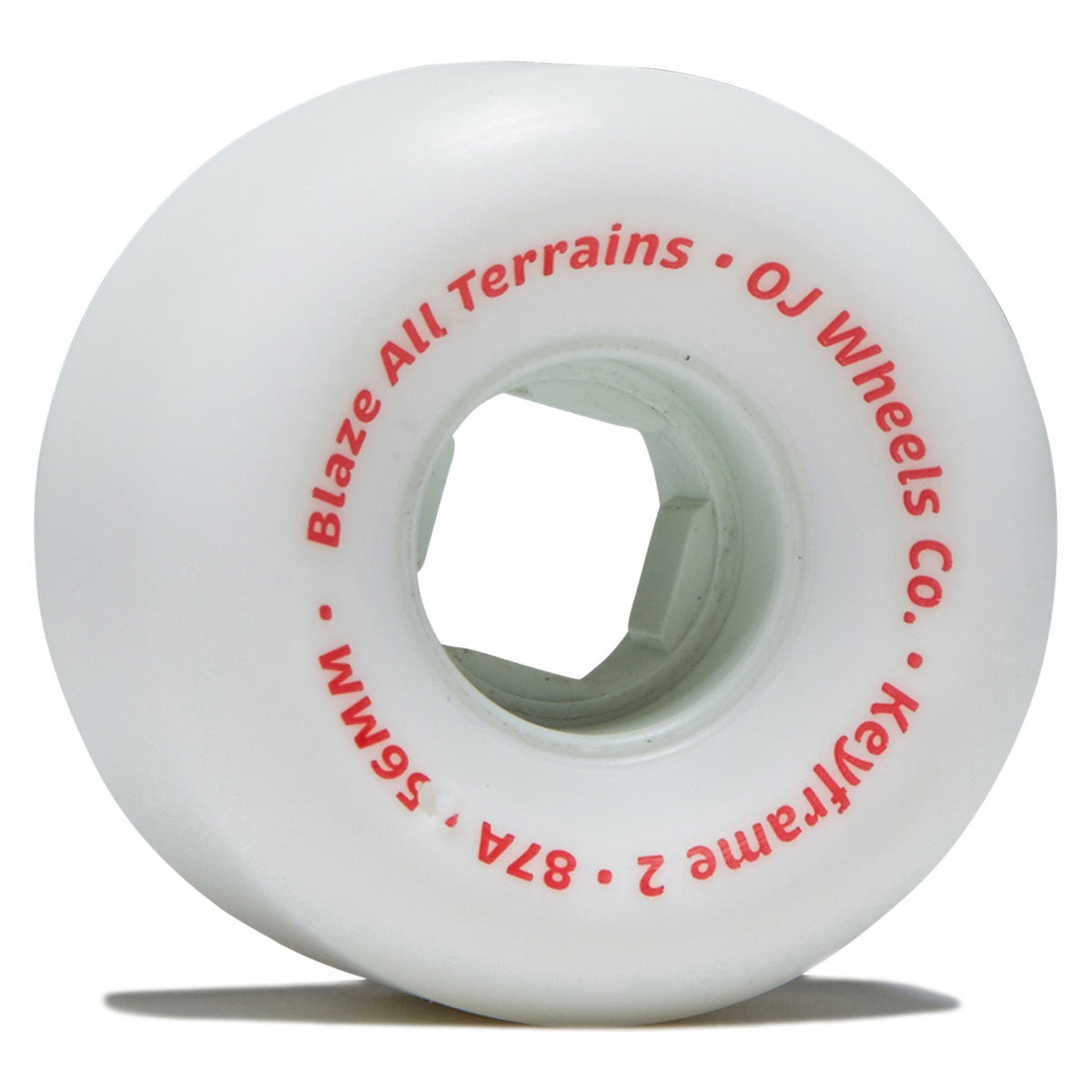 OJ Keyframe 2 87a Skateboard Wheels - White - 56mm image 1