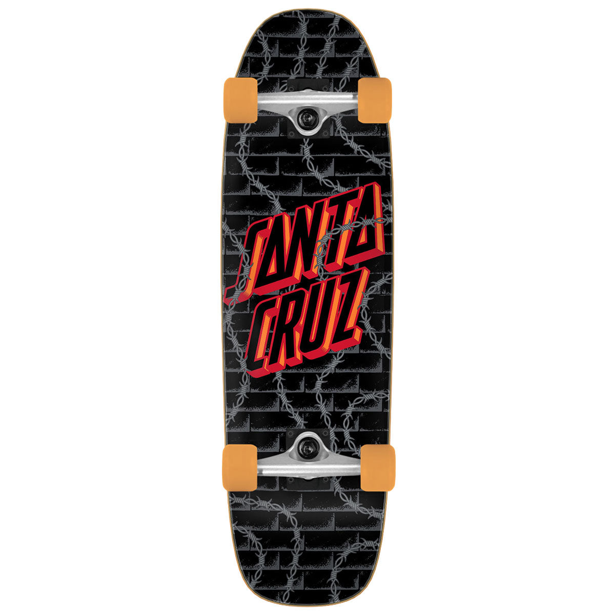 Santa Cruz Big Strip Barbwire Street Pre-Built Cruzer Longboard Complete - 8.40