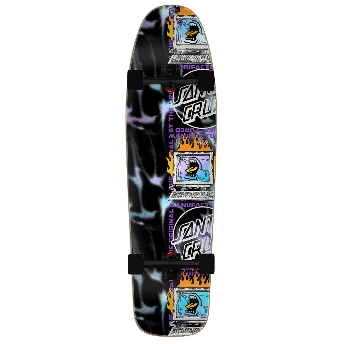 Santa Cruz Self Destruct Shaped Pre-Built Cruzer Longboard Complete - 9.80