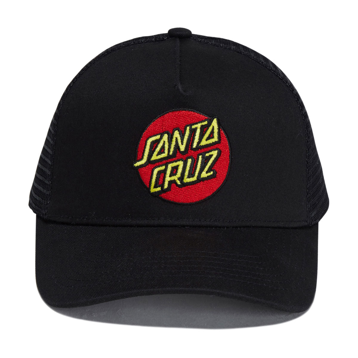 Santa Cruz Youth Classic Dot Mesh Trucker Hat - Black image 2