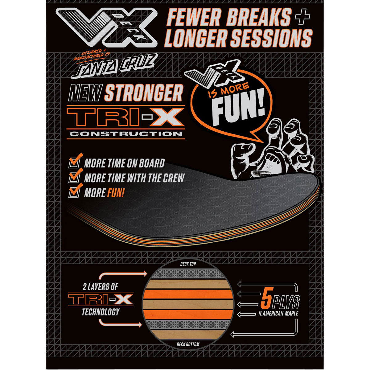 Santa Cruz Wooten Cyber 2026 VX Skateboard Complete - 8.50