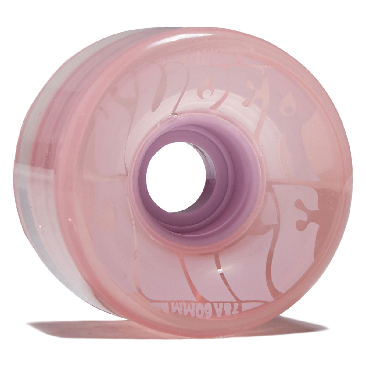OJ Bubble Gum Super Juice 78a Skateboard Wheels - Transparent Pink - 60mm image 1