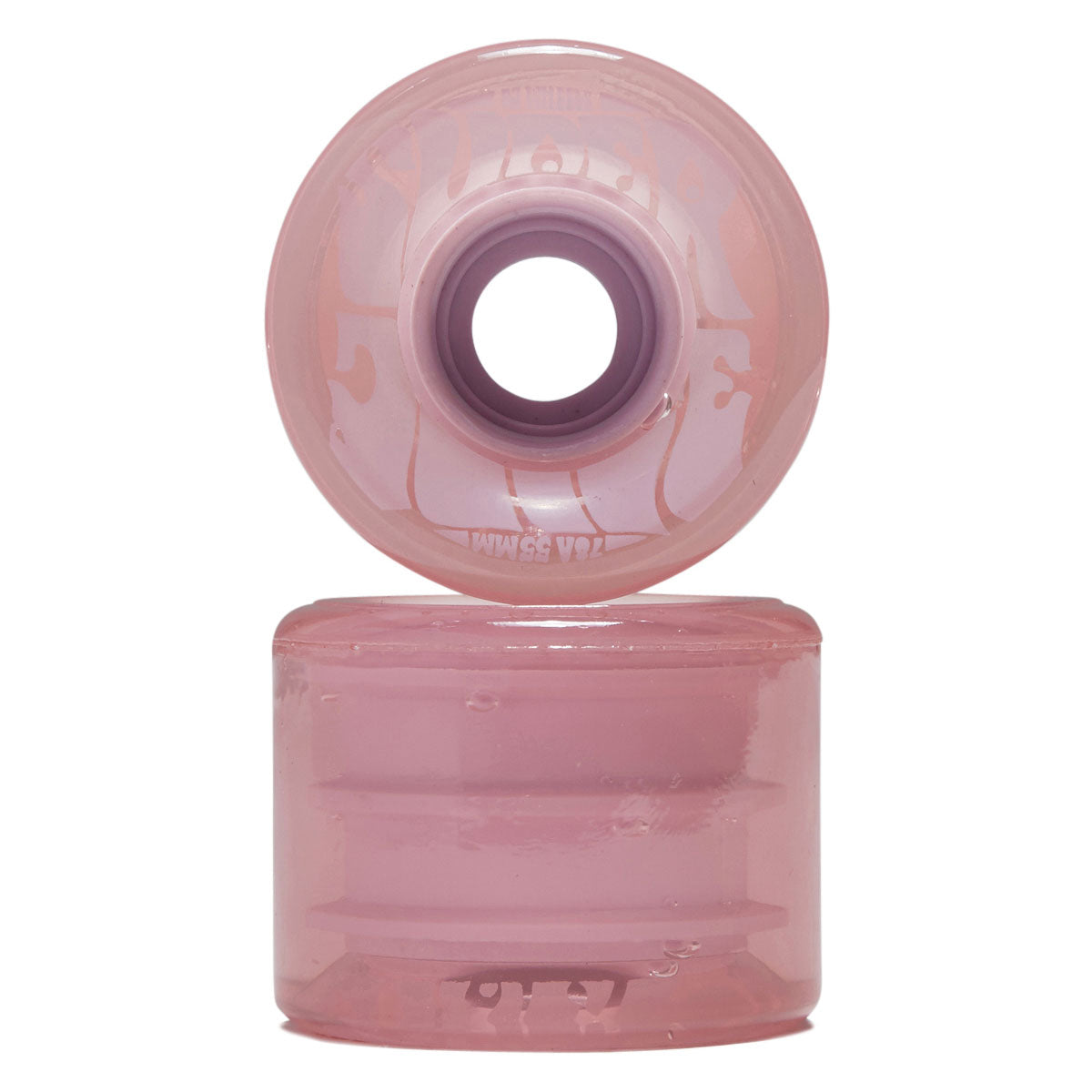 OJ Bubble Gum Mini Super Juice 78a Skateboard Wheels - Transparent Pink - 55mm image 2