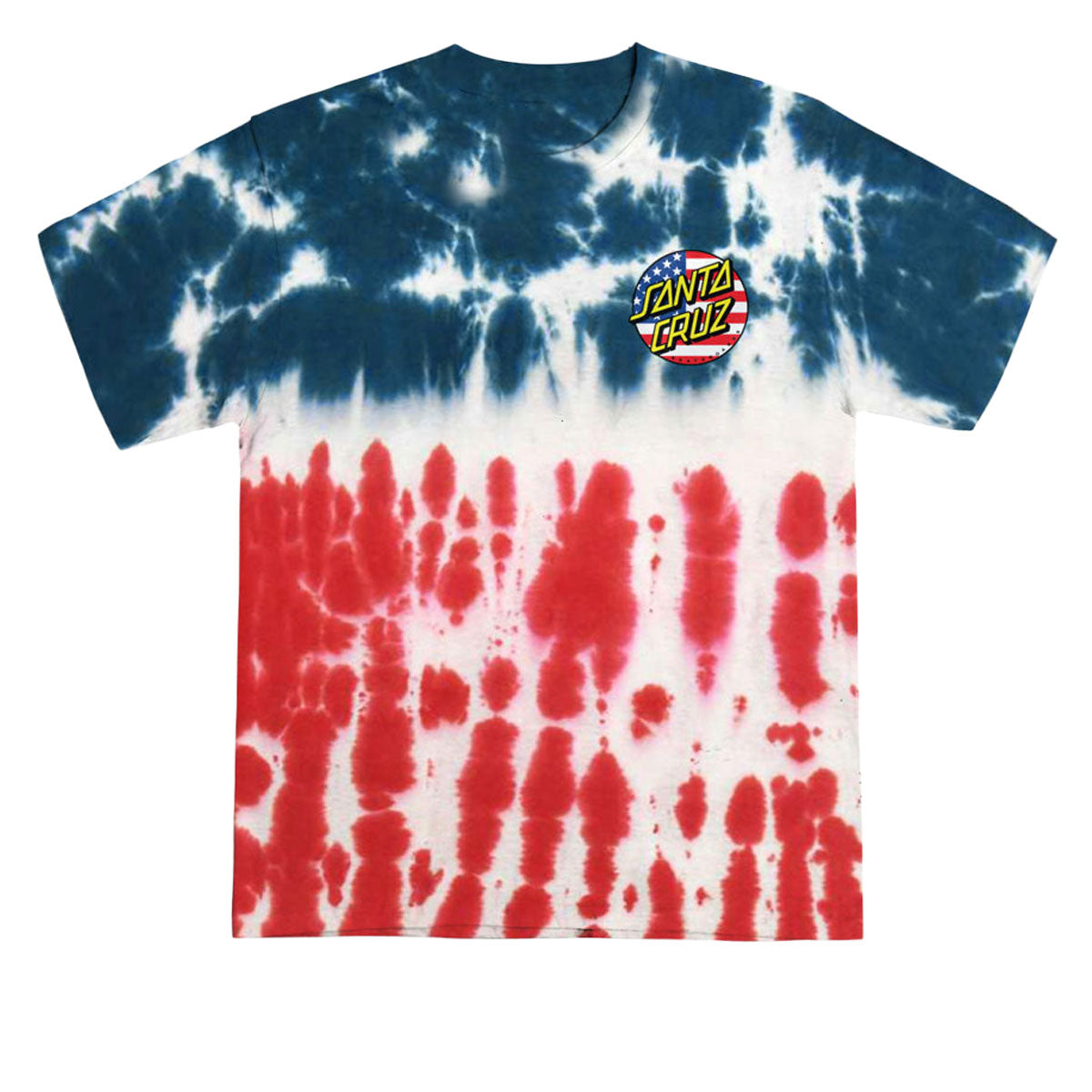 Santa Cruz July 4th Dot V2 T-Shirt - Flag image 1