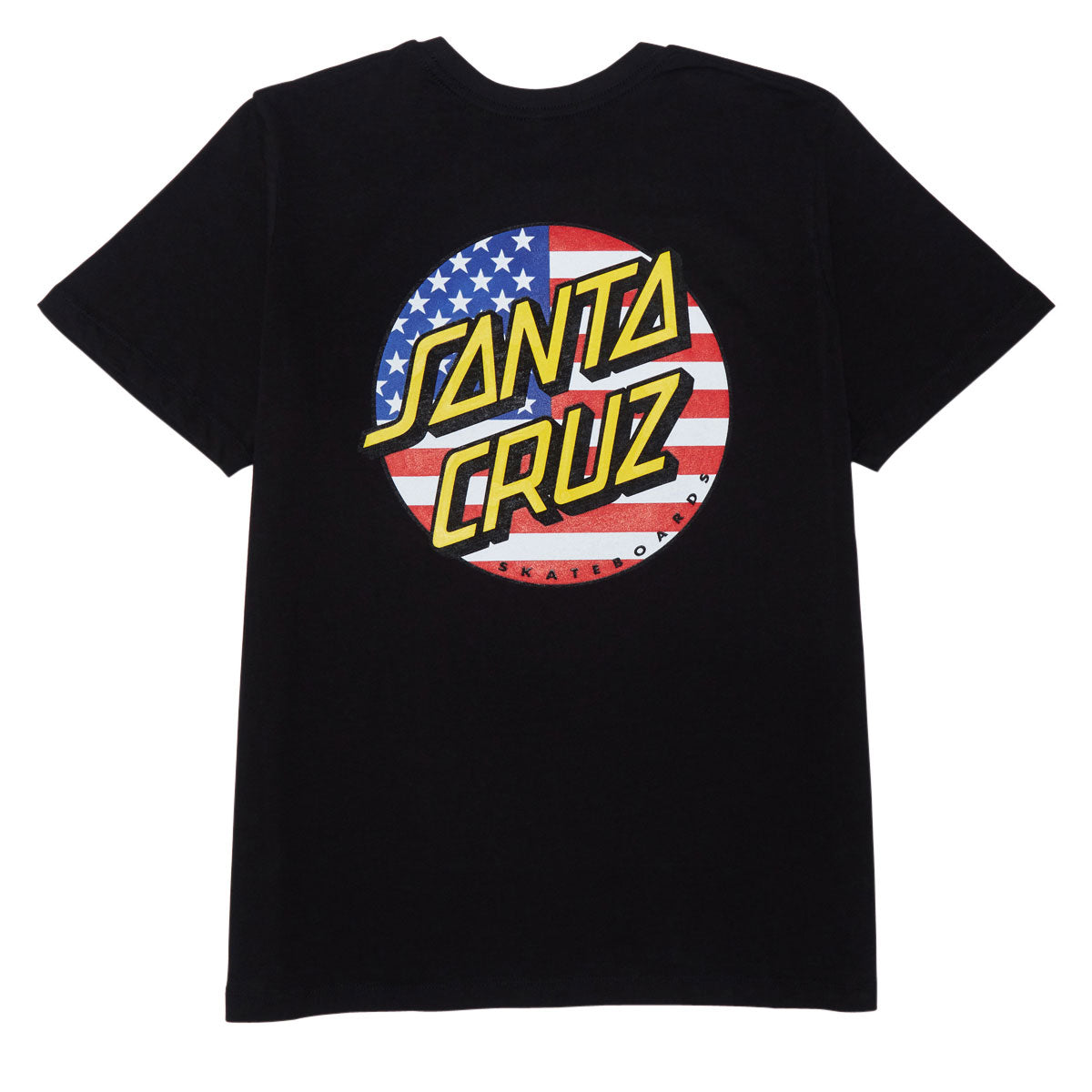 Santa Cruz Womens July 4th Dot V2 T-Shirt - Black image 1