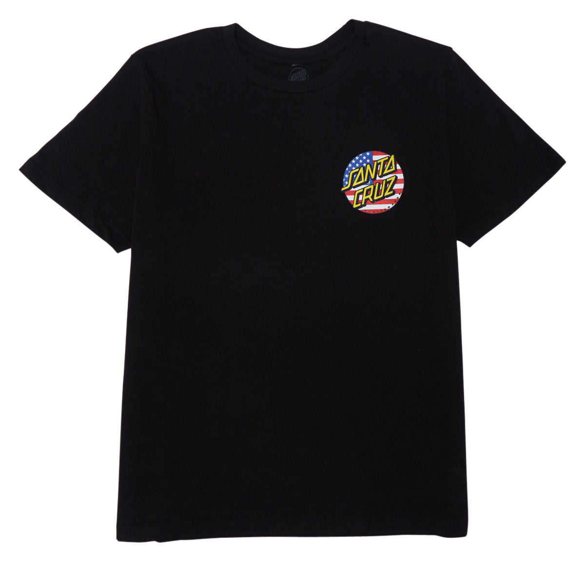 Santa Cruz Womens July 4th Dot V2 T-Shirt - Black image 2
